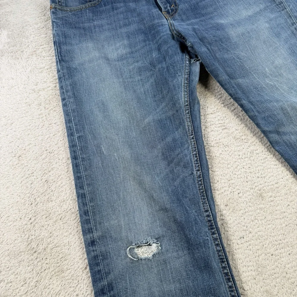 Levis 527 Jeans Mens 33x34 Slim Bootcut Blue Denim Cotton Medium Wash Pants